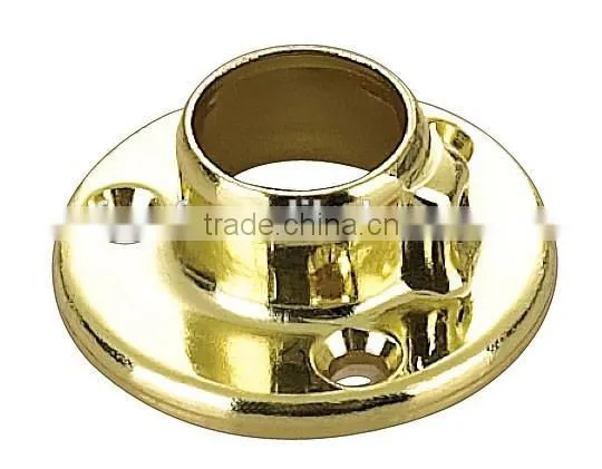 chrome 50mm round tube base fastener pipe mounting bracket 483