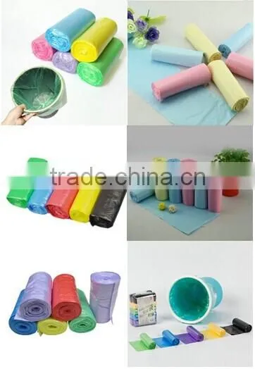 Widely used good quality biodegradable plastic garbage bags on roll