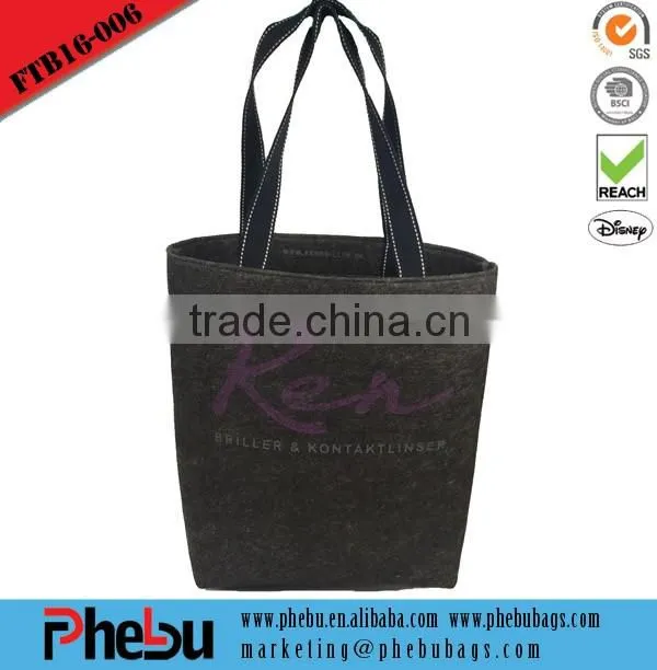 Custom Simple Pefect Felt Hobo Tote Bag(FTB16-003)
