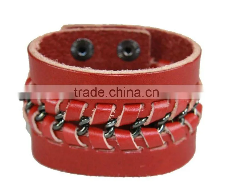 Webbing Leather Wrist Belt