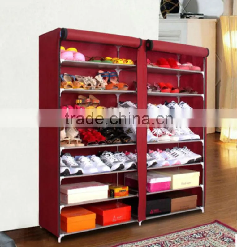 Hot selling covered container shoe rack with canvas FH-F0207