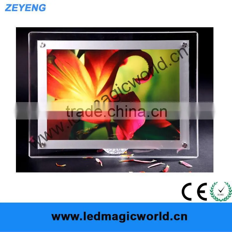 Fast Food Restaurant Wall Mount LED Backlit Aluminum Sign Board