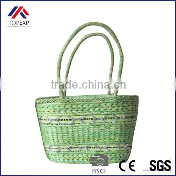 Woven Paper Straw Bag Straw Tote Bag Plain Bag