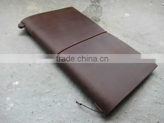 Leather travel book similar Midori leather writing book