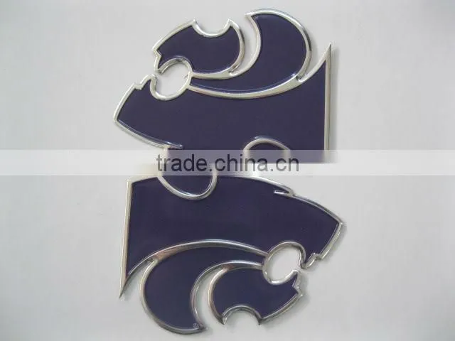 Special Shape Embossed Thin Metal Sticker Label