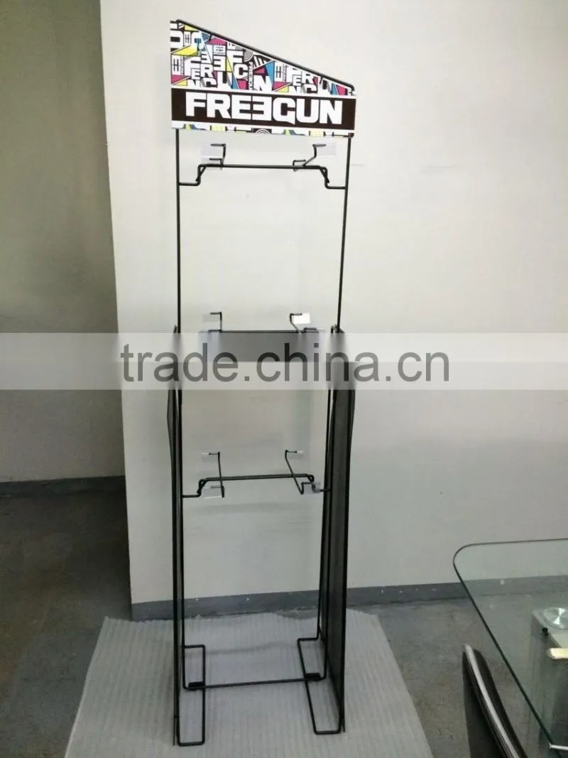 Pretty Attractive Design metal display stand with hooks
