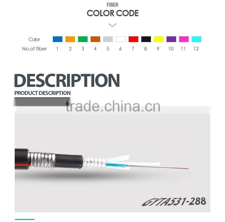 stranding loose tube armored submarine optical fiber cable GYTA33