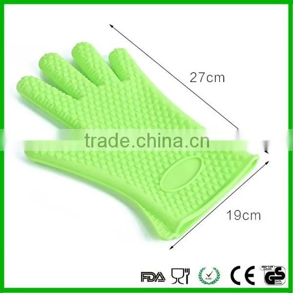 Custom heat resistant silicone oven mitts gloves