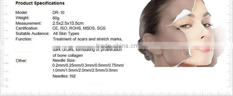 2016 Flagship ! ZGTS Derma Roller MTS Micro Needle Roller