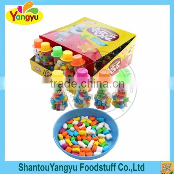 Cute Doggy bottle candy fruit shape sweet pressed candy