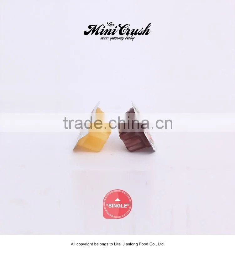 Mini cute snail toys package assorted fruit flavor lychee coconut jelly cup