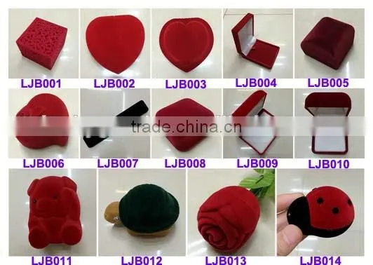 Fashionable wholesale ring boxes with little bear shape