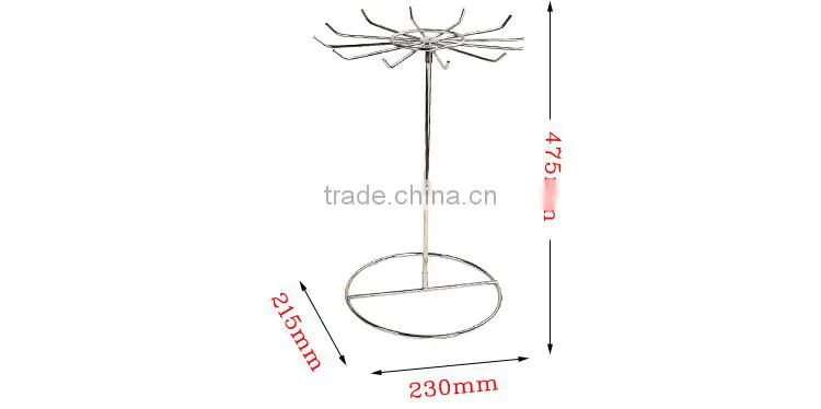 hair extension earphone stand display rack with wheels