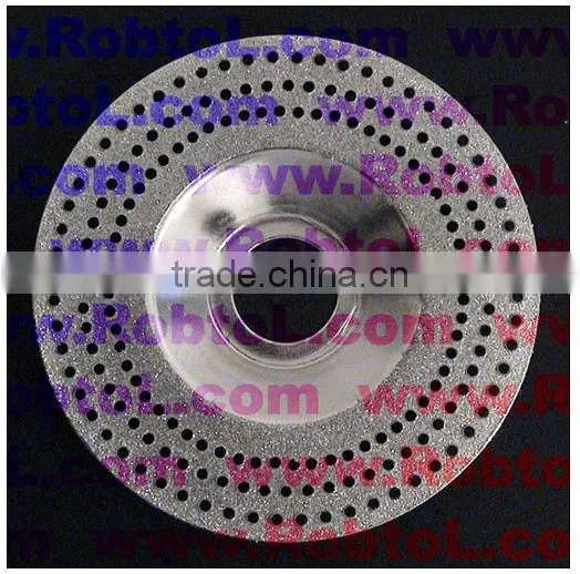 (ELAY) Electroplated Diamond Grinding Cup Wheel with Multi-Hole Steel Core