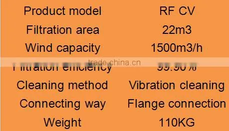 High quality vibration dust collector for cement silo