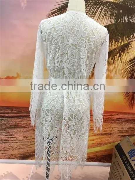 2016 New Style Crochet Cutout Lady's Beach Cover Up