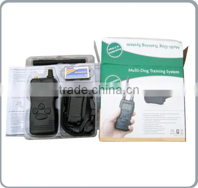 1000M Remote Pet Dog Training Collar System for 3 Dogs Shock Beeper