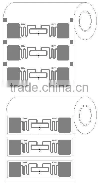 HYUT7323 rifd uhf adhesive tag Compact Design Mid-Size (73*23mm)