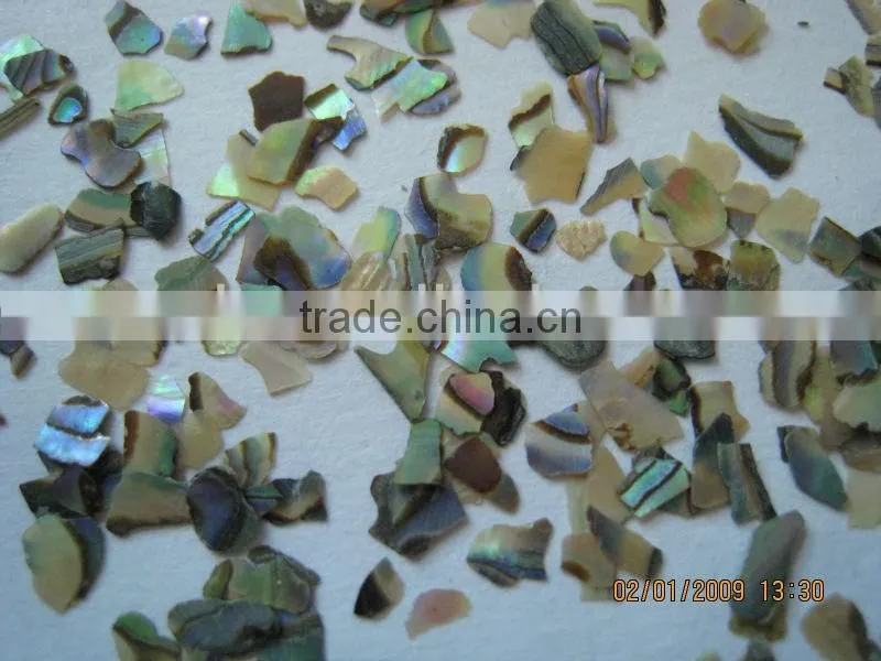 Natural paua crushed abalone shell chips