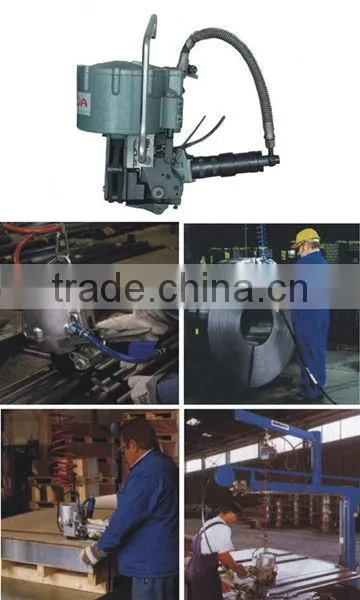 automatic pneumatic strapping tool