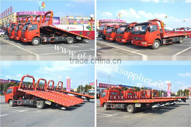 DFAC low price 4 ton tilt tray wrecker tow trucks for sale