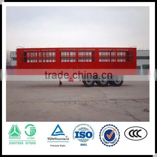 Factory supplier 3 axle van type semi trailer
