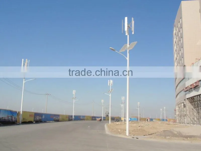 2016 high quality longer service life solar panel and wind power hybrid system for street light