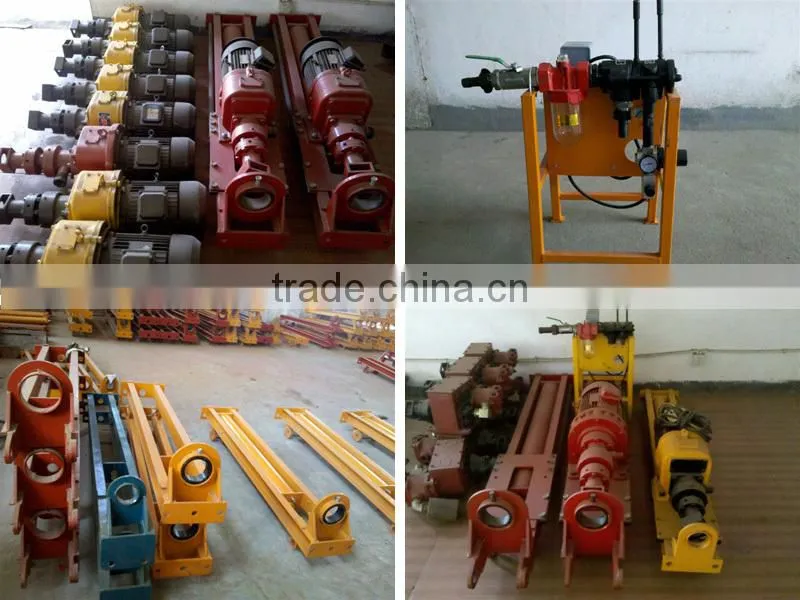 high efficiency and energy saving motor driven DTH air leg rock drill rig