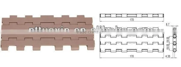 Flat Top MTW5935,modular belts