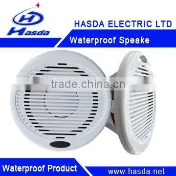 Pair 6" inch White Waterproof Boat Marine Audio Outdoor Stereo Speakers