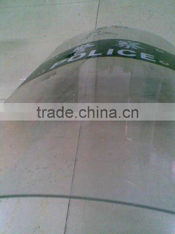 4MM clear Polycarbonate sheet shield for police