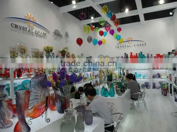 Wholesale import handblown stone shape glass mosaic flower vase