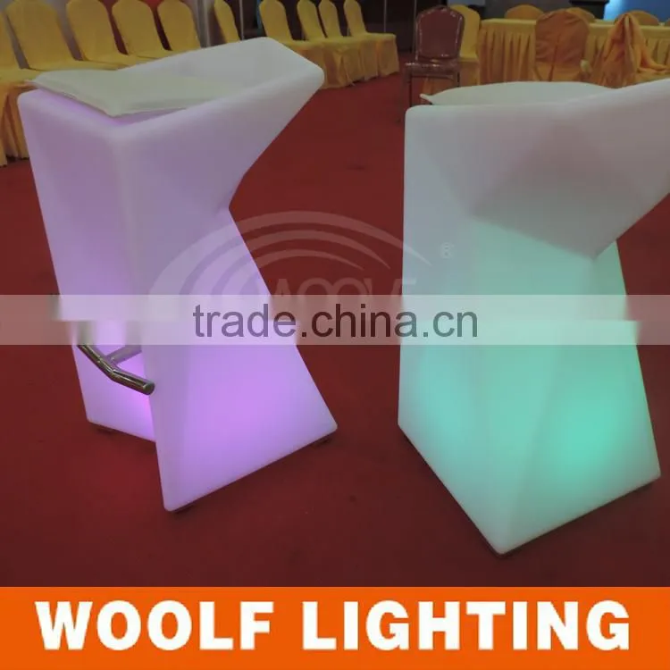 Modern Waterproof Rechargeable Illuminated Bar LED Chair