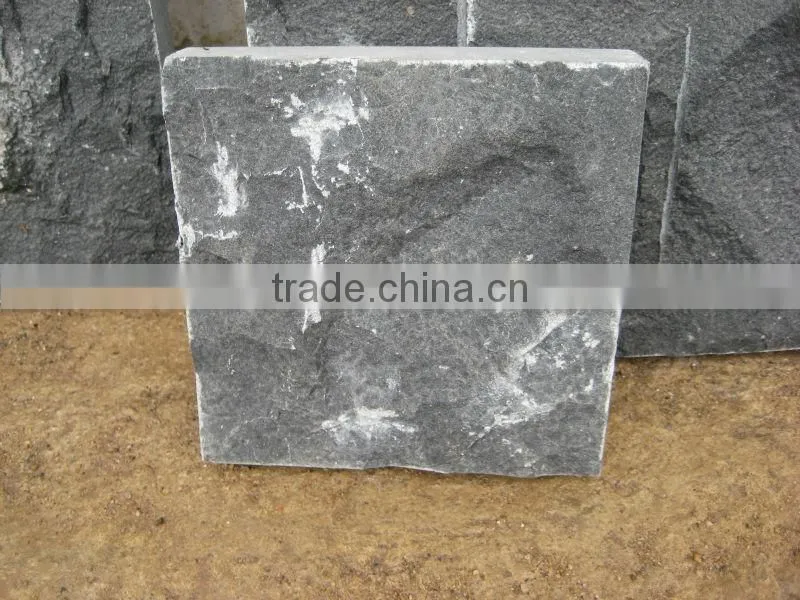 Building material black basalt pavers