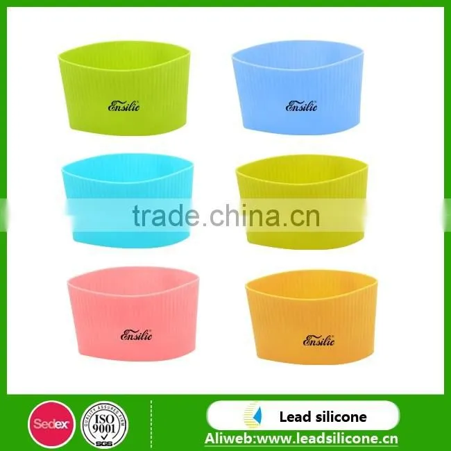 Food-Grade Heat Resistant And Anti-slip Silicone Cup Sleeve Silicone Sleeve Silicone Bottle Sleeve