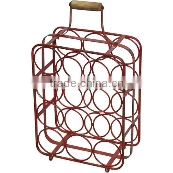 Metal Decorative Wine Rack Wine Bottle Holder Wholesale Table Wine Rack