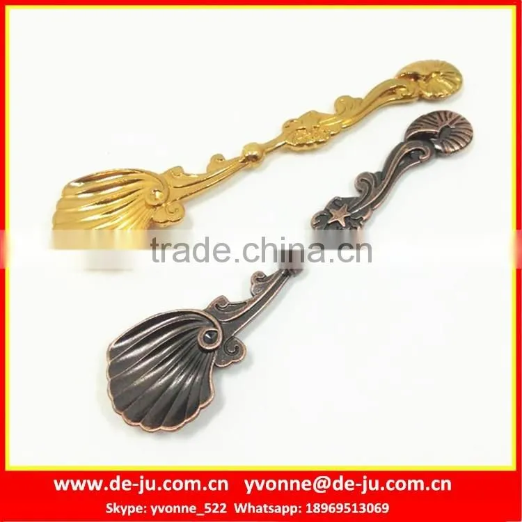 Stainless Steel Mini Golden Conch Coffee Spoon