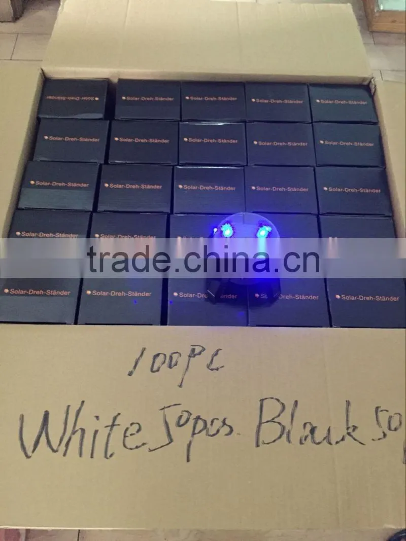 Solar Power Rotating Display Stand With 4 LED Light For Sale