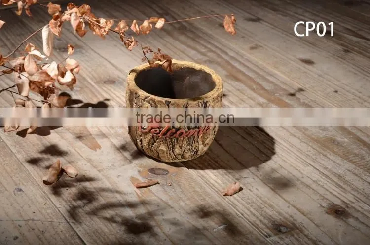 Hot sale small indoor cement indoor plant pot
