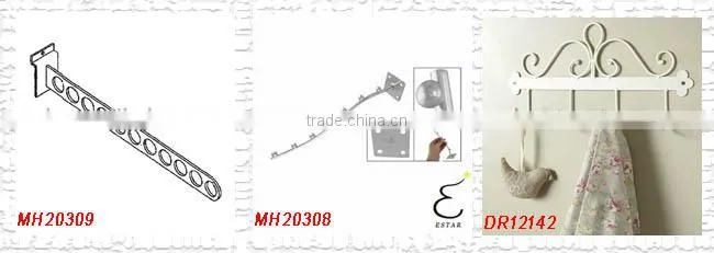 Vintage Style Metal Craft Over Door Coat rack