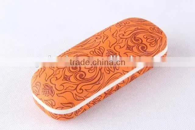Printed PU glasses box with magnet PU glasses case