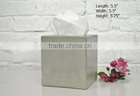 kitchen accessories novel concrete tissue box paper holder for wholesale