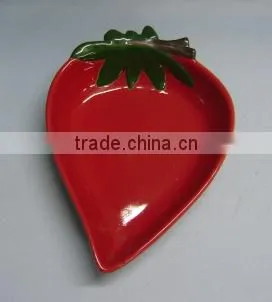 ceramic pear kid serving plate