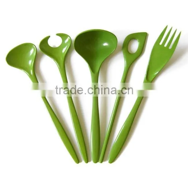High quality melamine plastic cooking Spatula with custom shaped hole