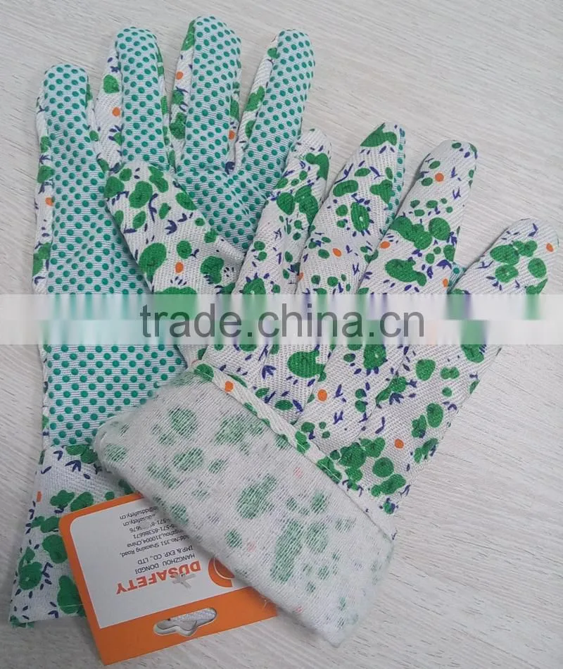 DDSAFETY 2017 New Arrival Safety Cotton Gardening Glove Working Gloves