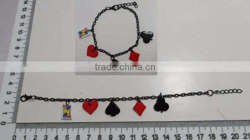 Beautifuly Bracelet with Gems, High Quality PU Bracelet with Crystal Gem Decoration