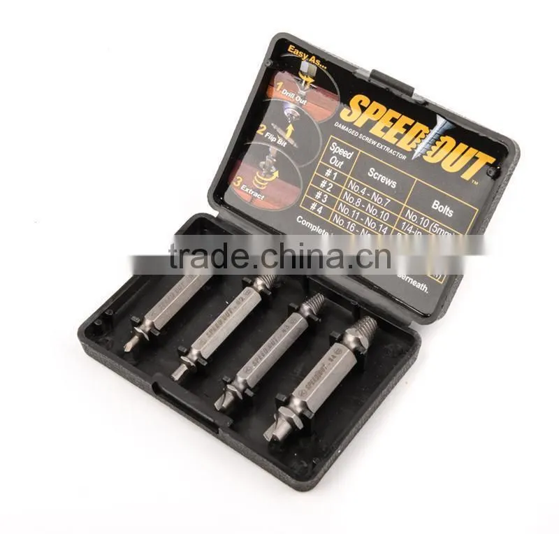 Double ended best broken screw extractor wood bolts hard head remover tool
