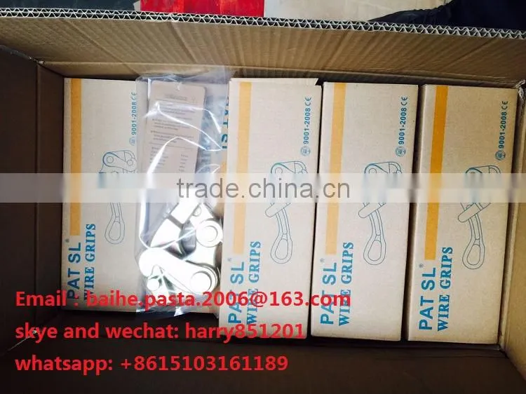 High forge steel wire grip 1T / 2T /3T, China cable wire grip SL-1/SL-2/SL-3