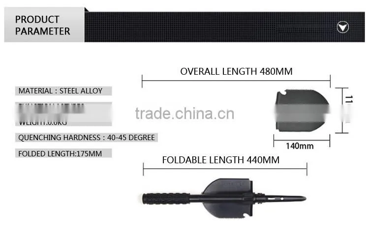 QJ-JS05 Multifunctional Folding Shovel, Foldable Shovel