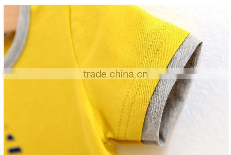 High quality organic cotton t shirt for boy kids t shirt with new design